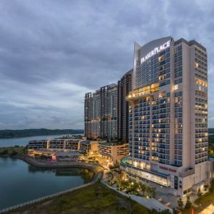 Hotel exterior at Fraser Place Puteri Harbour.