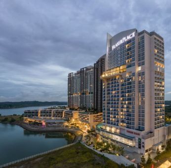 Hotel exterior at Fraser Place Puteri Harbour.