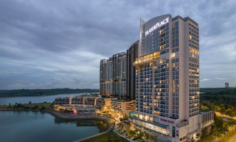 Hotel exterior at Fraser Place Puteri Harbour.