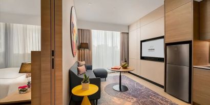 Day use room with natural light and TV at Capri By Fraser Bukit Bintang.