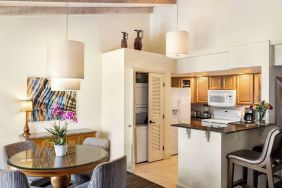 In-room kitchen at Hilton Scottsdale Resort & Villas.