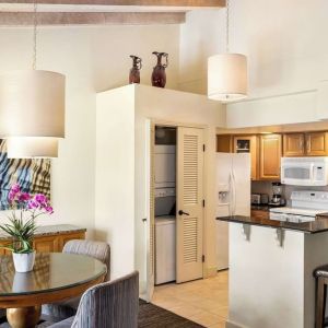 In-room kitchen at Hilton Scottsdale Resort & Villas.