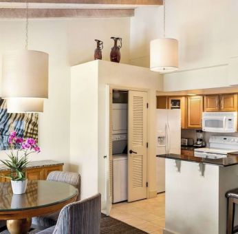 In-room kitchen at Hilton Scottsdale Resort & Villas.