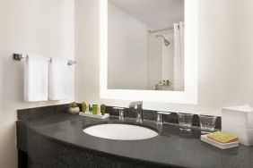 Guest bathroom with shower at Hilton Scottsdale Resort & Villas.