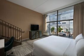 Spacious king room with balcony at Hotel Dena, Pasadena Los Angeles.