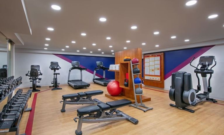 Fitness center available at Hotel Dena, Pasadena Los Angeles.