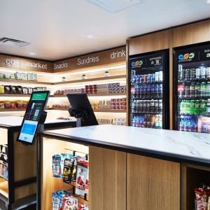 Convenience store at Hotel Dena, Pasadena Los Angeles.