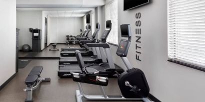 Fitness center available at Fairfield Inn & Suites By Marriott New York Staten Island.