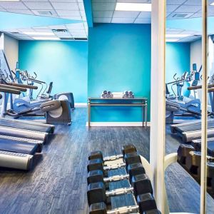 Fitness center available at Novotel Toronto North York.