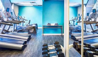 Fitness center available at Novotel Toronto North York.