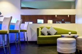 Lobby and lounge area at Novotel Toronto North York.