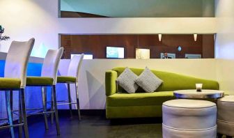 Lobby and lounge area at Novotel Toronto North York.