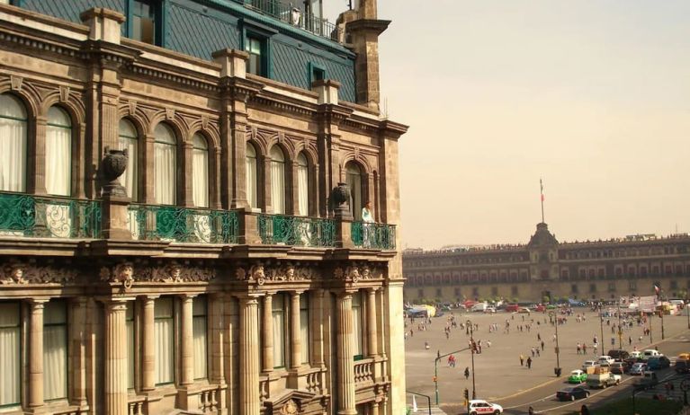 Gorgeous hotel exterior at Gran Hotel de la Ciudad de México.