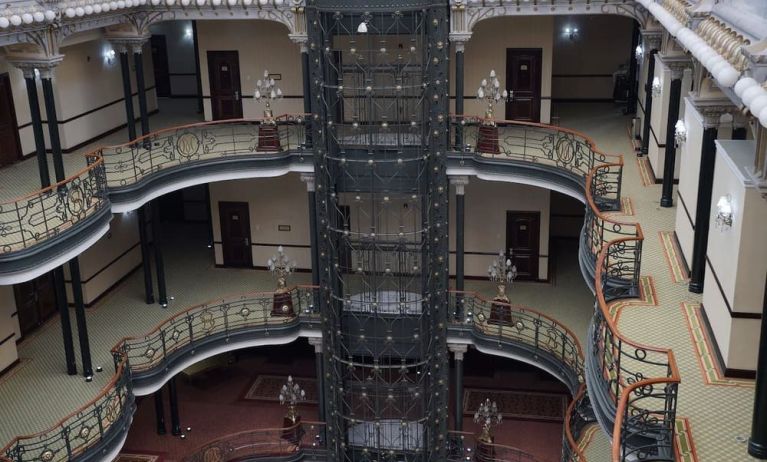 Beautiful ornate hotel interior at Gran Hotel de la Ciudad de México.