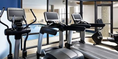 Fitness center available at Four Points By Sheraton Mississauga Meadowvale.