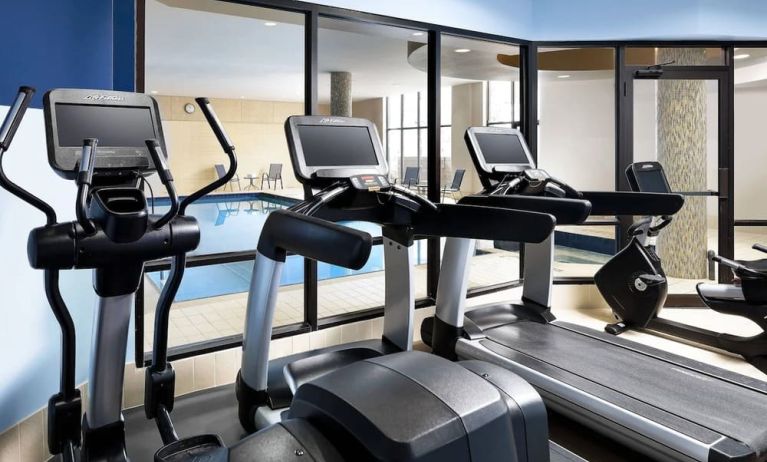 Fitness center available at Four Points By Sheraton Mississauga Meadowvale.