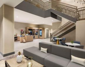Lounge, lobby, and coworking space at Hilton Garden Inn Nashville West End Avenue.