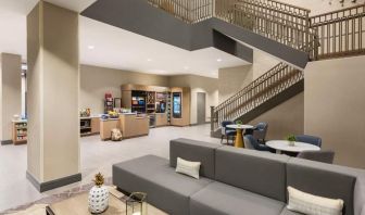 Lounge, lobby, and coworking space at Hilton Garden Inn Nashville West End Avenue.