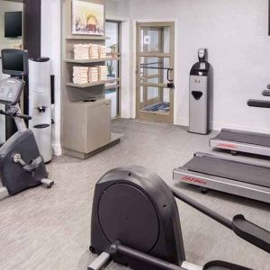 Fitness center available at Hilton Garden Inn Washington DC Downtown.