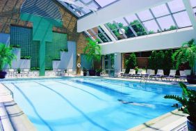 Stunning indoor pool at Royal Sonesta Boston.
