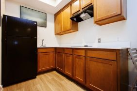 Day use room with kitchen at Palace Inn Westpark Blue.