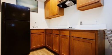 Day use room with kitchen at Palace Inn Westpark Blue.