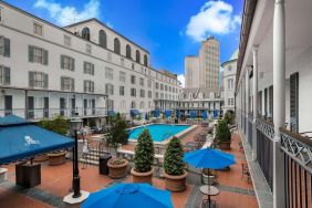 Pool area at Royal Sonesta New Orleans.