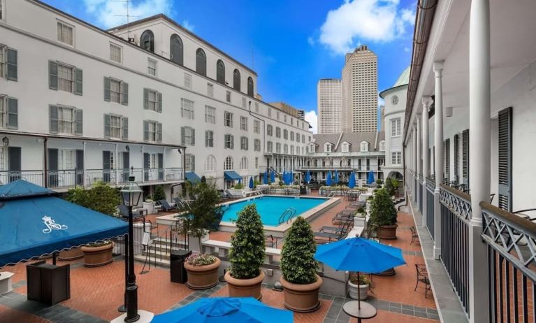 Pool area at Royal Sonesta New Orleans.