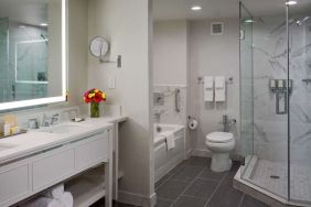 Guest bathroom at Royal Sonesta New Orleans.