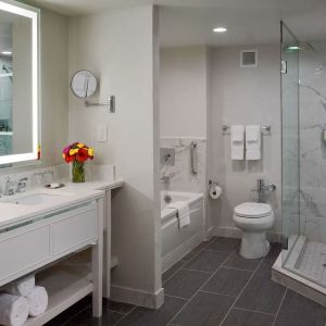 Guest bathroom at Royal Sonesta New Orleans.