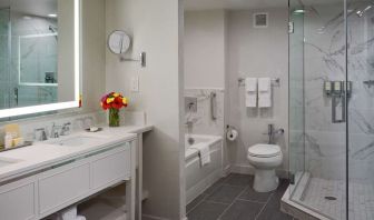 Guest bathroom at Royal Sonesta New Orleans.