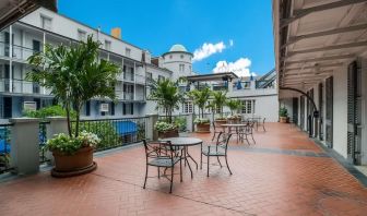 Rooftop terrace at Royal Sonesta New Orleans.