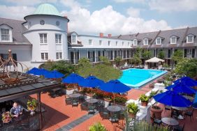 Stunning pool area at Royal Sonesta New Orleans.