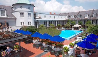 Stunning pool area at Royal Sonesta New Orleans.