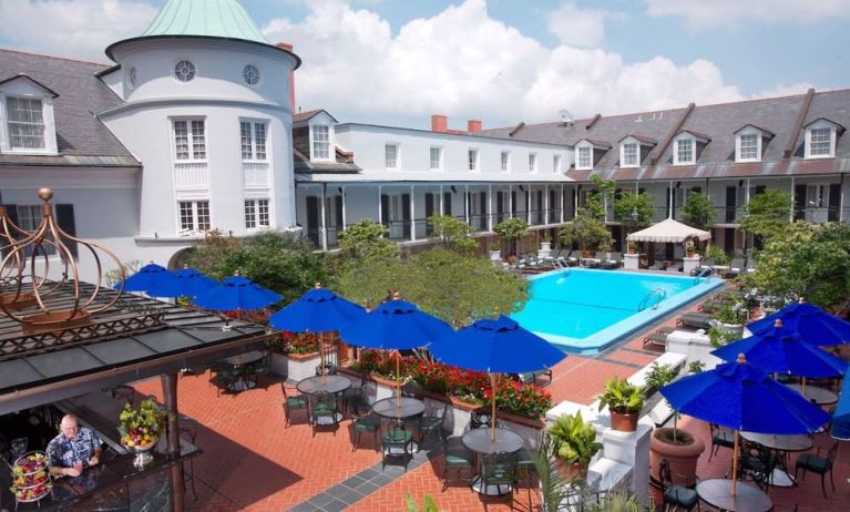 Stunning pool area at Royal Sonesta New Orleans.