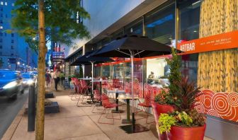 Beautiful outdoor terrace at Sonesta Philadelphia Rittenhouse Square.