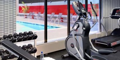 Fitness center at Sonesta Philadelphia Rittenhouse Square.