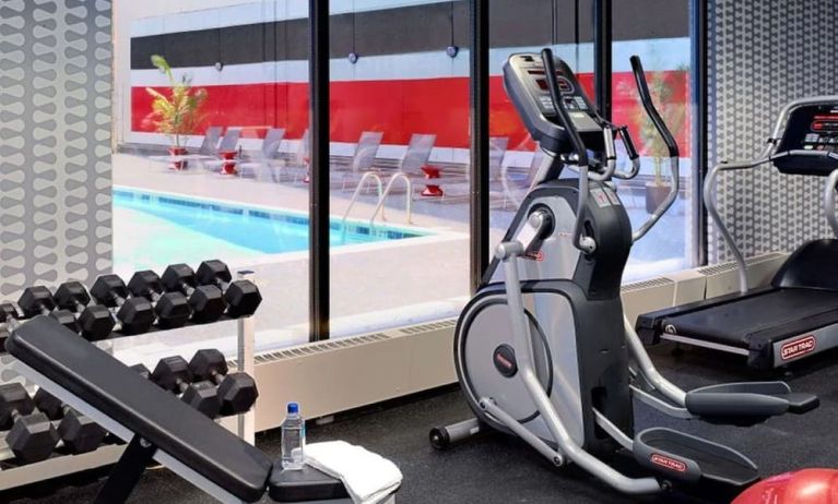 Fitness center at Sonesta Philadelphia Rittenhouse Square.