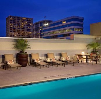 Stunning outdoor pool at Royal Sonesta Houston Galleria.