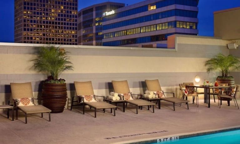 Stunning outdoor pool at Royal Sonesta Houston Galleria.