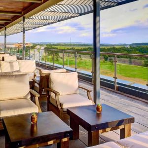 Stunning outdoor seating area at Sonesta Bee Cave Austin.