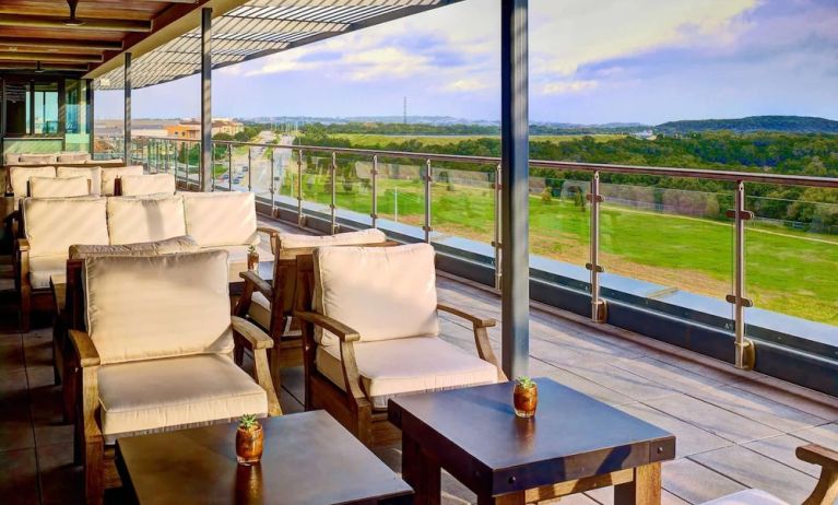 Stunning outdoor seating area at Sonesta Bee Cave Austin.