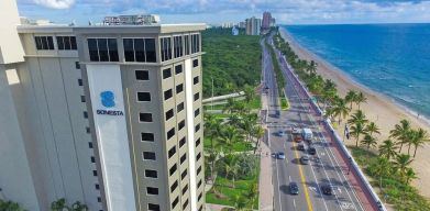 Hotel exterior at Sonesta Fort Lauderdale Beach.