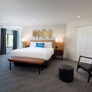 Spacious king room at Sonesta Silicon Valley.