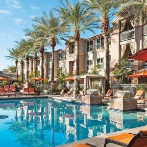 Stunning outdoor pool at Sonesta Suites Scottsdale Gainey Ranch.