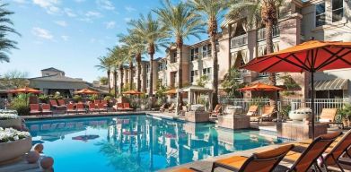 Stunning outdoor pool at Sonesta Suites Scottsdale Gainey Ranch.