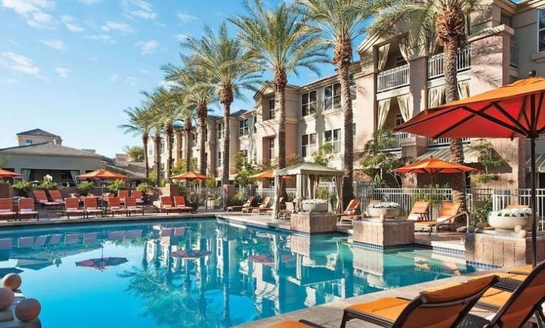 Stunning outdoor pool at Sonesta Suites Scottsdale Gainey Ranch.