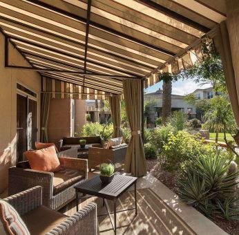 Day room with terrace at Sonesta Suites Scottsdale Gainey Ranch.