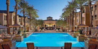 Luxurious outdoor pool at Sonesta Suites Scottsdale Gainey Ranch.