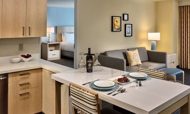 Day use room with kitchen at Sonesta ES Suites New Orleans.